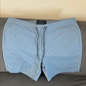 Even Tide Light Blue Drawstring Shorts